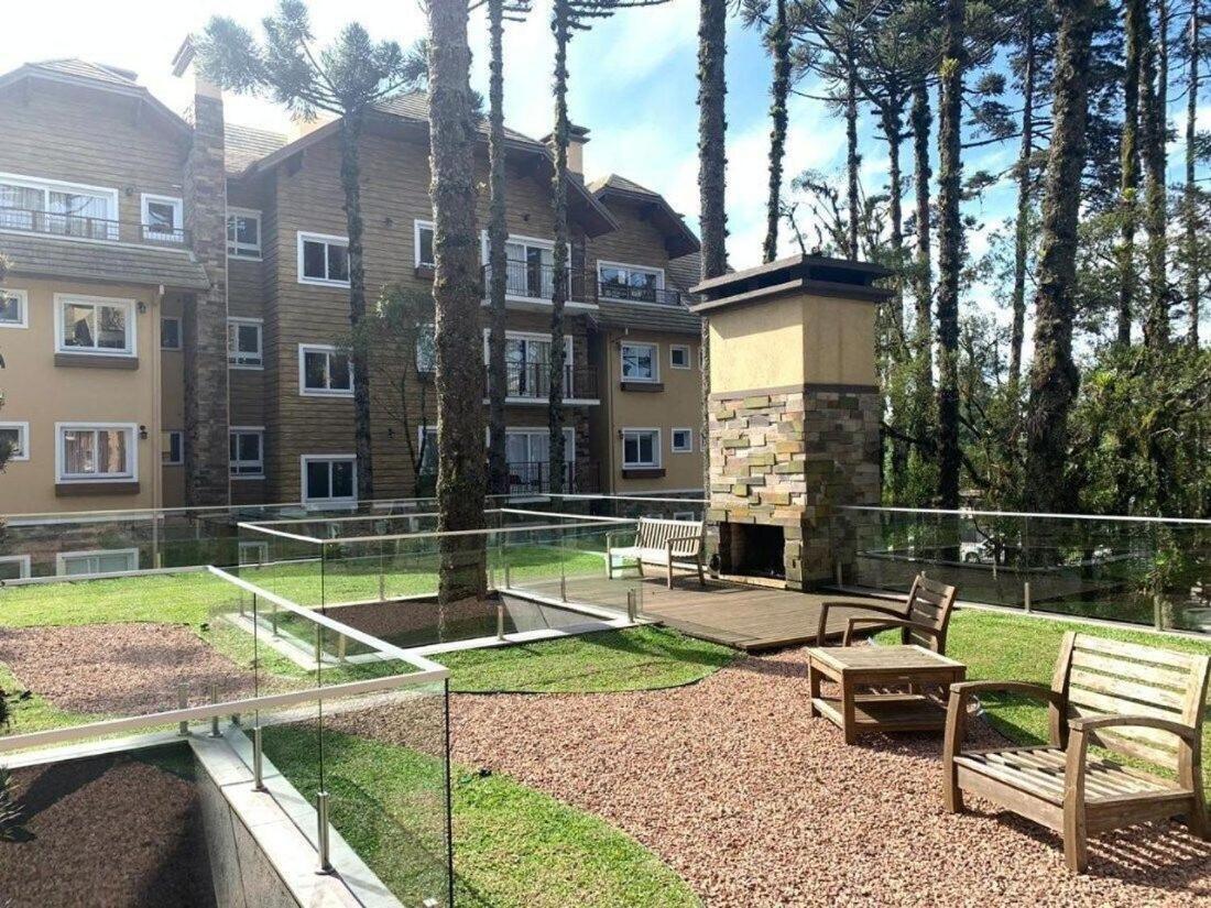 103/3 Apto Com Piscina Aquecida Gramado Exteriör bild